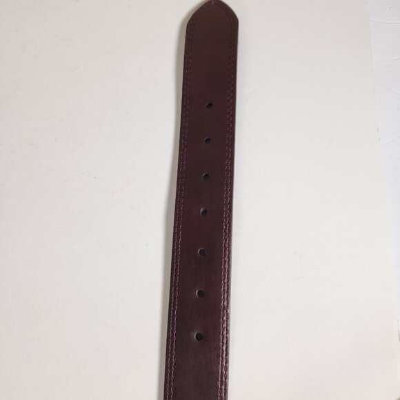 Levis Reversible Black Brown Coated Leather Top Synthetic Lining Belt Mens 38 - Picture 10 of 16